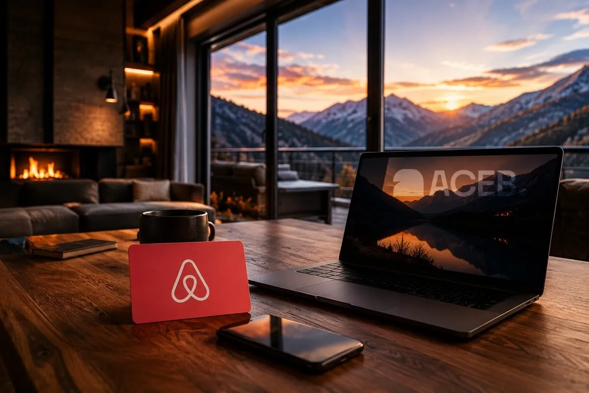 Airbnb Gift Card purchased with crypto for travel bookings and vacation stays