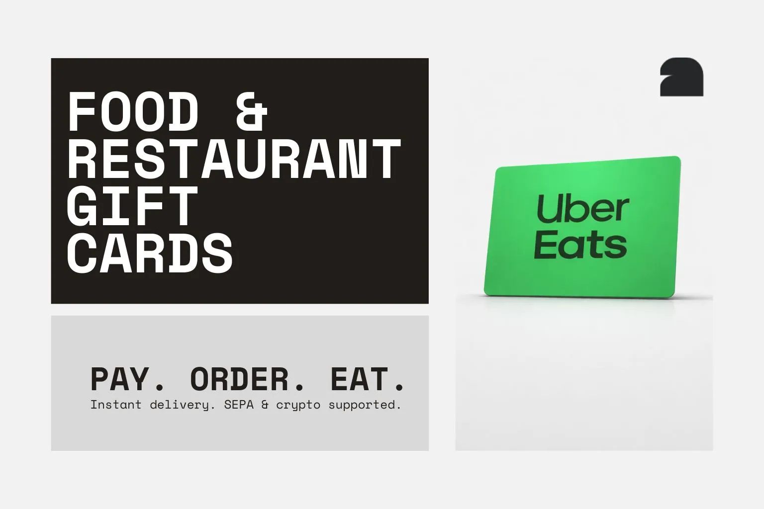 Buy food and restaurant gift cards with cryptocurrency on ACEB.com