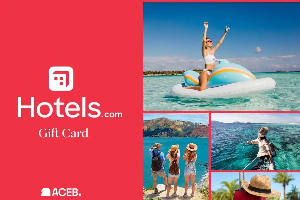 Hotels.com Gift Card travel booking credit for hotels and accommodation