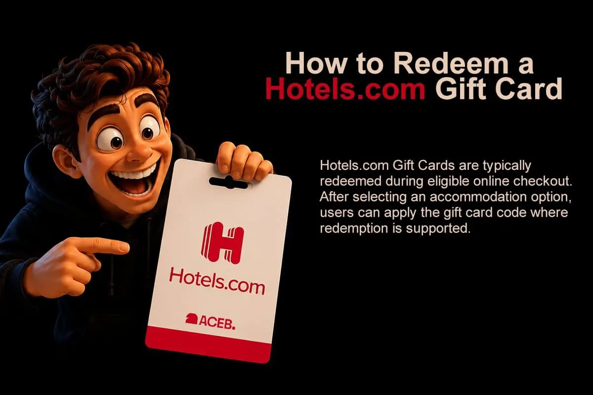 How to redeem a Hotels.com Gift Card for eligible hotel bookings