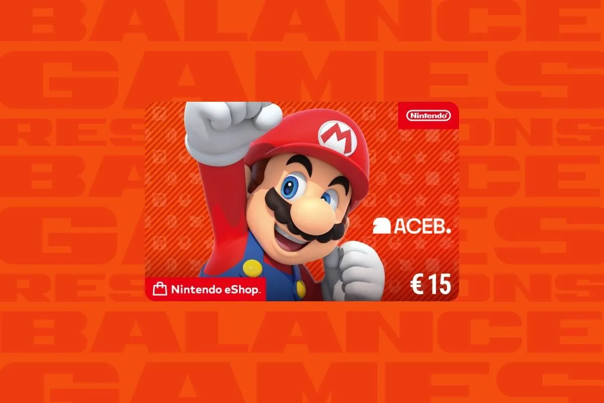 Nintendo eShop €15 gift card for Nintendo Switch digital games and gaming purchases